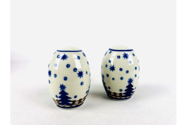 742 + 735 Bunzlau Zout en Peper Kerst Peper en Zout